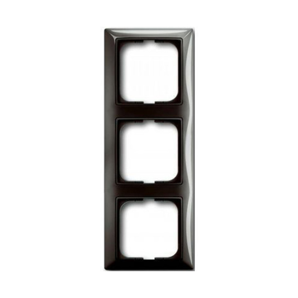 Рамка тримісна ABB Basic55 Чорний шато (2513-95-507)