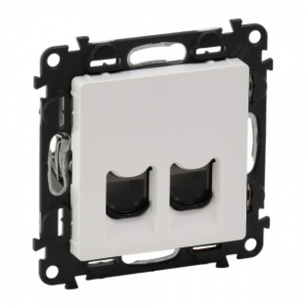 Розетка комп 'ютерна Legrand Valena Life RJ45 категорія 5е UTP 2 вих. Біла (753441)