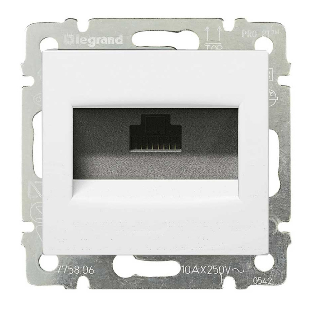 Розетка комп 'ютерна Legrand Valena 1xRJ45 кат.5e Біла (774230)