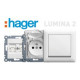 Розетки и выключатели Hager Lumina 2