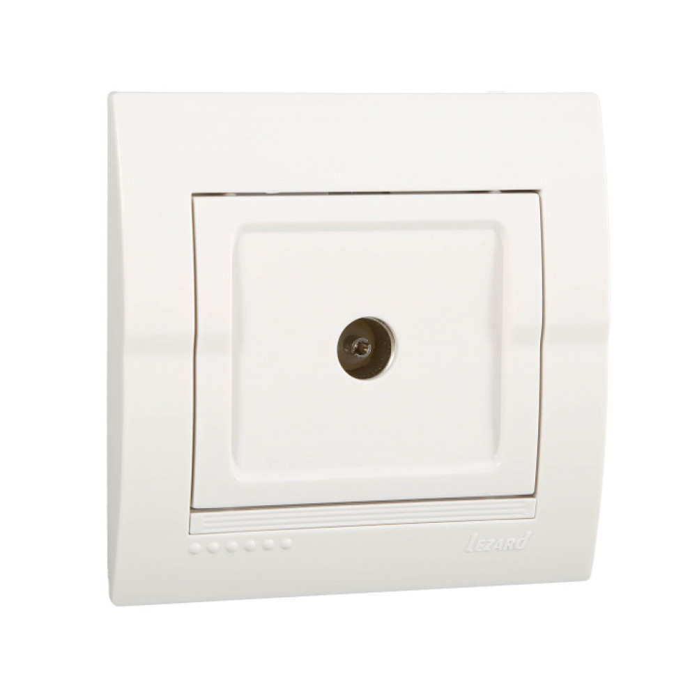 Розетка TV крайова біла Deriy 702-0202-130