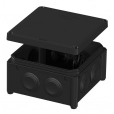 Коробка розподільча зовнішня PLANK з сальником 100х100х50 ІР65 IB006 чорна