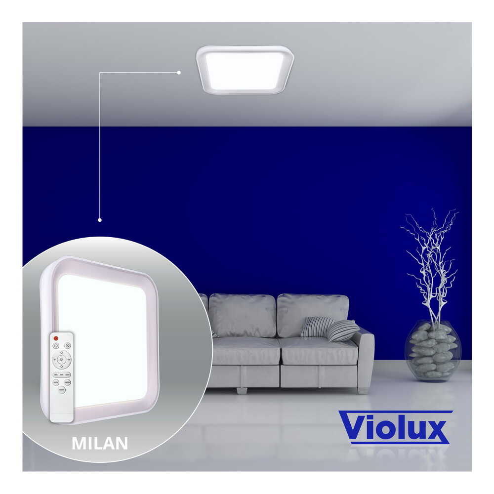 Светильник LED smart MILAN + пульт 72W 3000-6000K IP20 квадрат